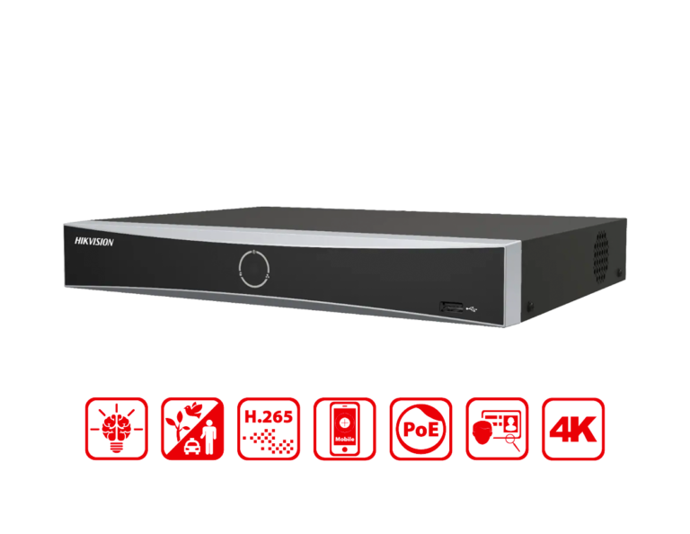 DS 7608NXI K1 8P Hikvision 8 CH PoE 1U K Series AcuSense 4K NVR