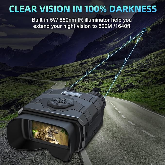 Night Vision Goggles (Up to 500m Range) - Telcam Fire & Security